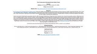 post construction cleaning services staten island