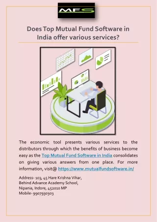 does top mutual fund software in india offer