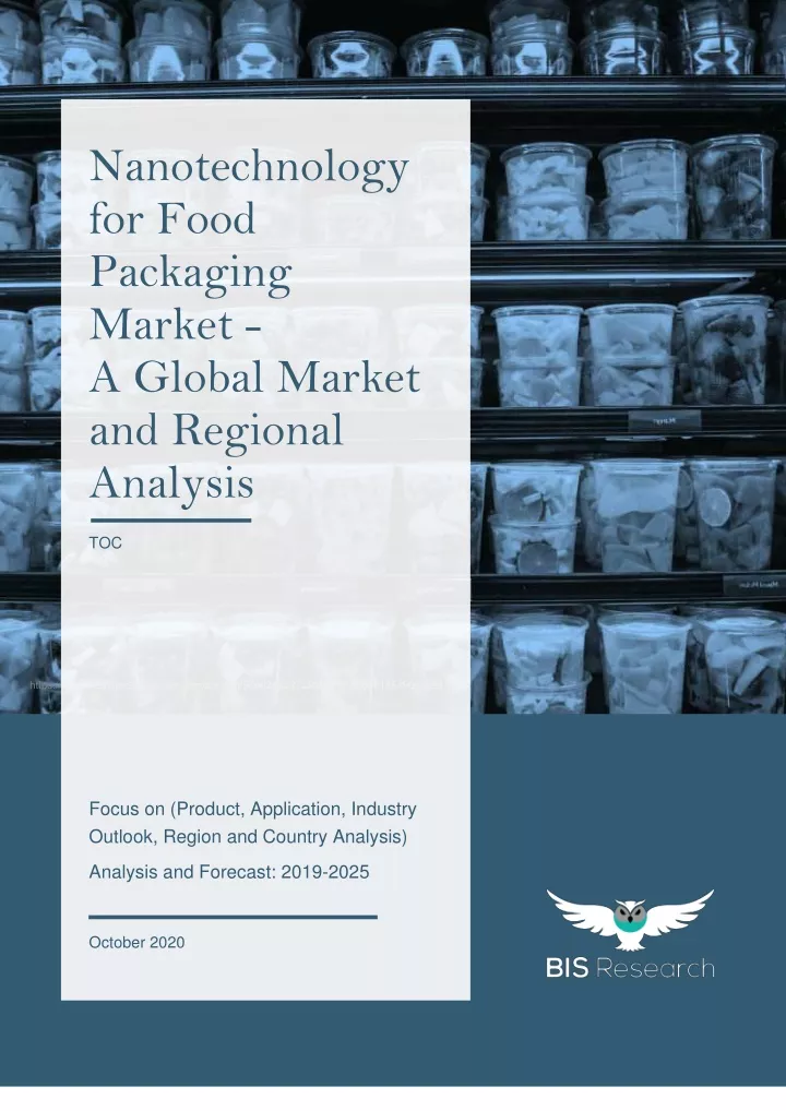 nanotechnology for food packaging market a global