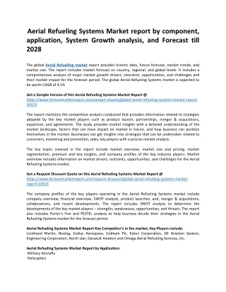aerial refueling systems market report