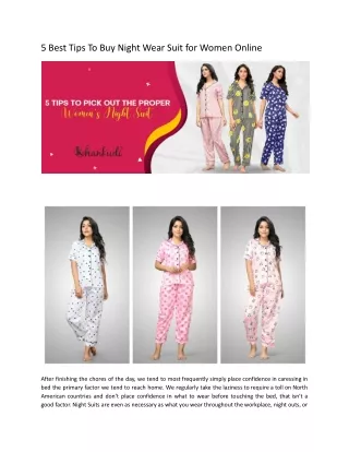 5 BEST TIPS TO BUY NIGHT WEAR SUIT FOR WOMEN ONLINE.docx (1)