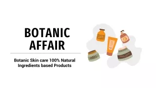 Botanic Affair - Best Natural Skincare Products