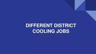 different district cooling jobs