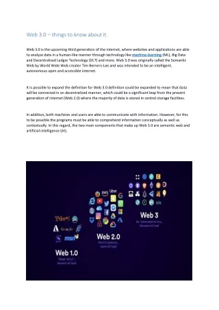 web 3 0 things to know about it
