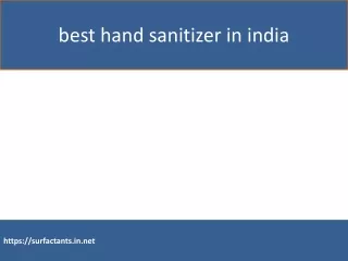 best hand sanitizer in india