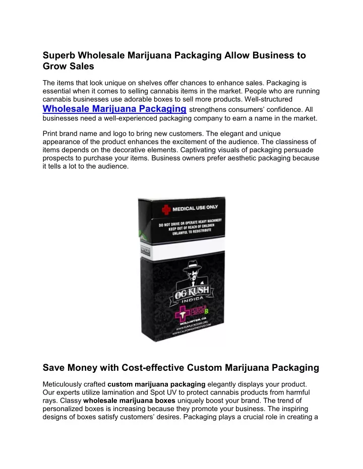 superb wholesale marijuana packaging allow
