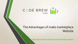 The Advantages of make marketplace Website
