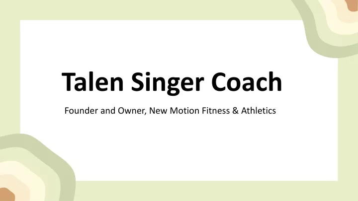 talen singer coach