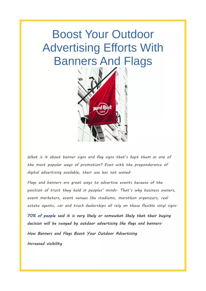 boost your outdoor advertising efforts with