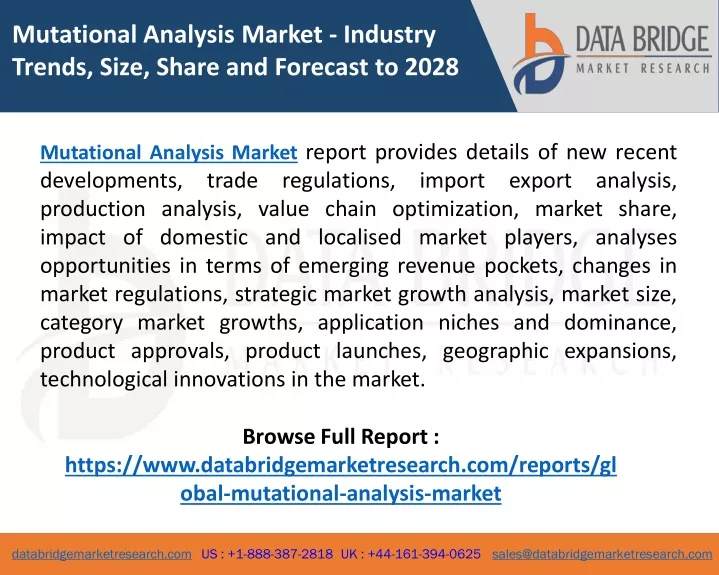 mutational analysis market industry trends size