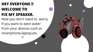 hey everyone welcome to fix my speaker