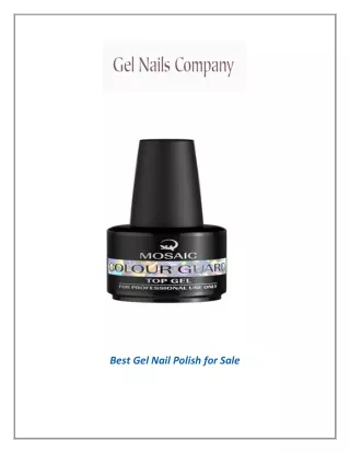 Best Gel Nail Polish For Sale | Gelnailscompany.com