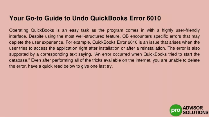 your go to guide to undo quickbooks error 6010