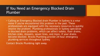 Are you looking for the  emergency plumbing Services in Sydney?