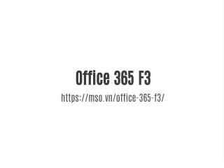 office 365 f3 https mso vn office 365 f3