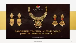 Top 20 Beautiful Traditional Temple Gold Jewellery Designs in 2021 – 2022