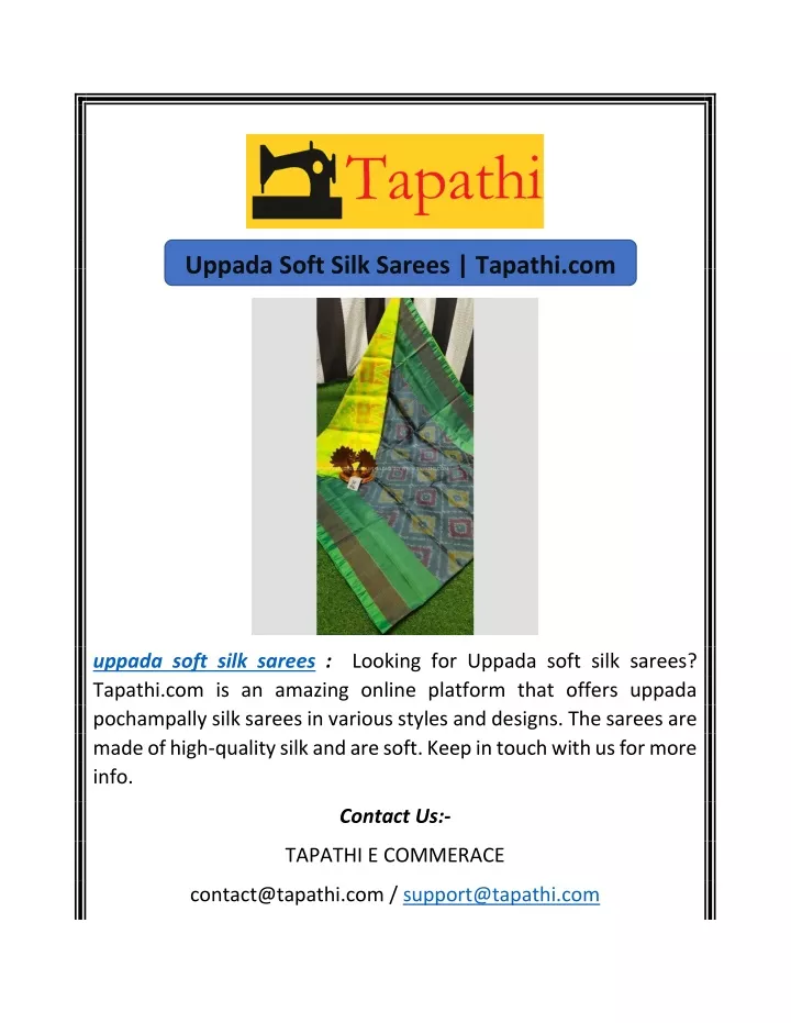 uppada soft silk sarees tapathi com