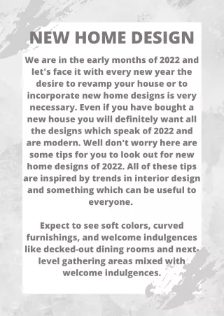new home design