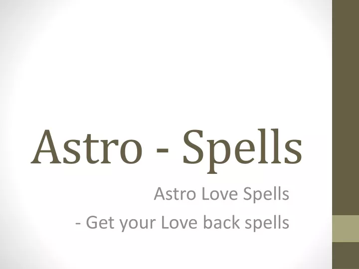 astro spells