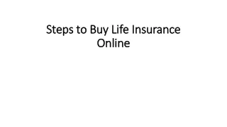 Easy steps to buy life insurance policy online