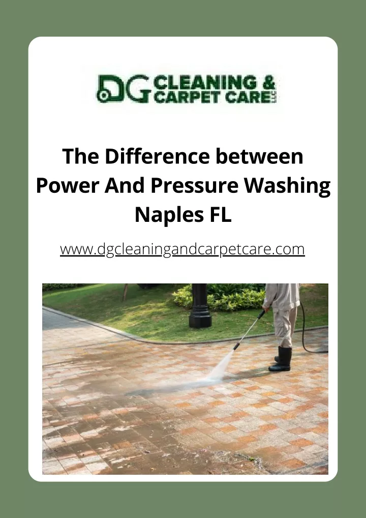 the difference between power and pressure washing