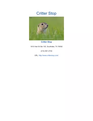 critter stop