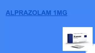 ALPRAZOLAM 1MG