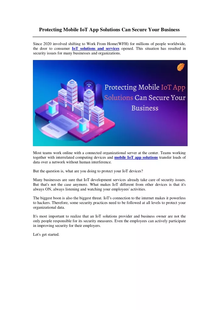 protecting mobile iot app solutions can secure
