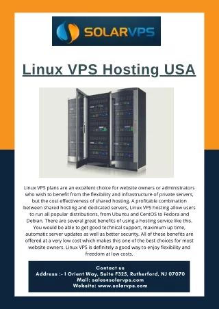 linux vps hosting usa