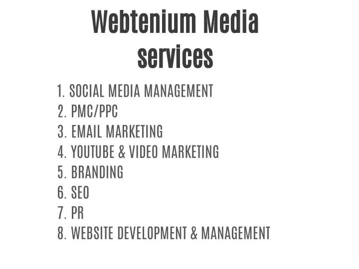 webtenium media services 1 social media