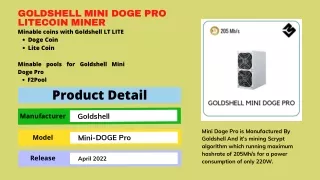 goldshell mini doge pro litecoin miner minable