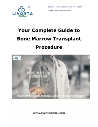 Your Complete Guide to Bone Marrow Transplant Procedure