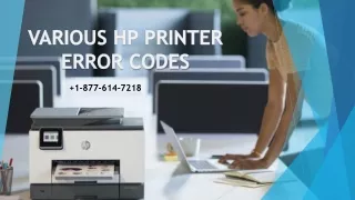 various hp printer error codes