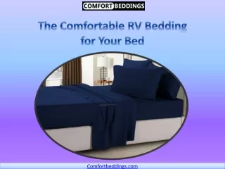 The Comfortable RV Bedding for Your Bed