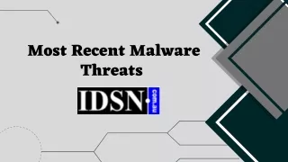 A Complete Guide of Most Recent Malware Threats