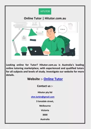 Online Tutor Hitutor.com.au