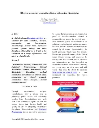 effective strategies to monitor clinical risks