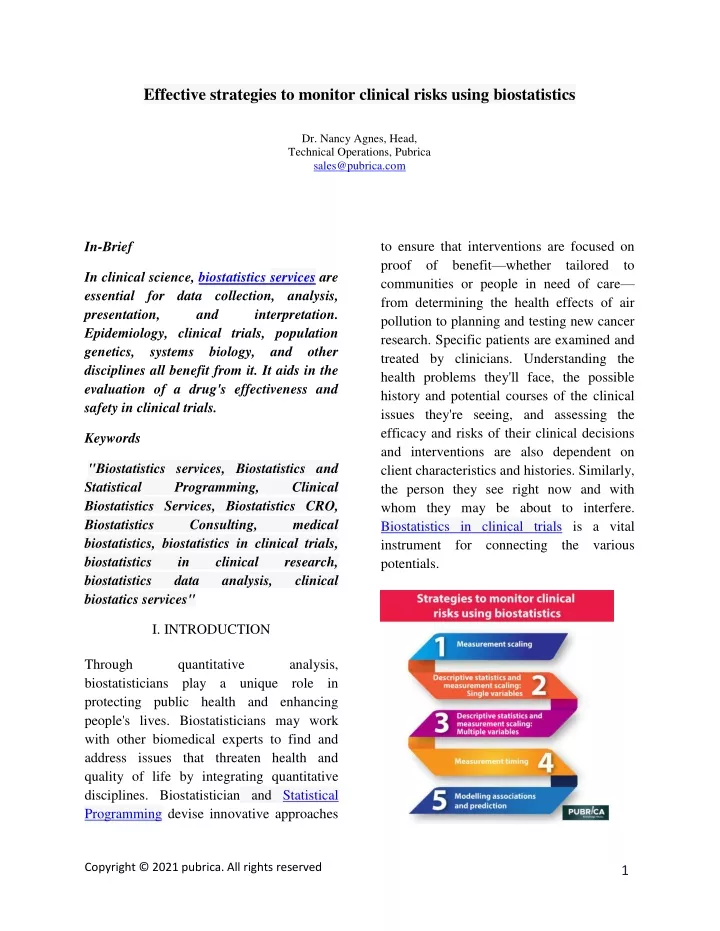 effective strategies to monitor clinical risks