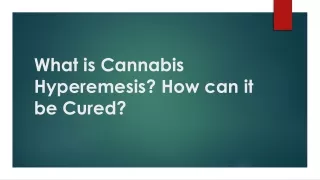 What is Cannabis Hyperemesis