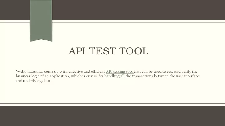 api test tool