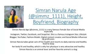 Simran Narula Age (@simmz_1111)