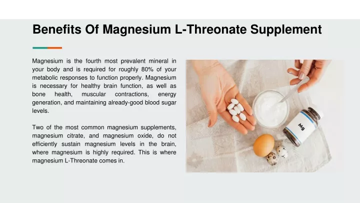 benefits of magnesium l threonate supplement