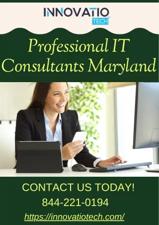 Professional IT Consultants Maryland | Professional IT Services | Innovatio Tech