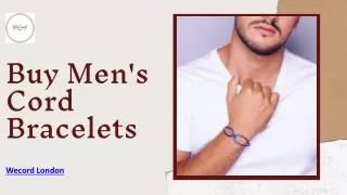Buy Men's Cord Bracelets - Wecord London