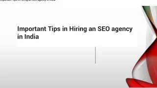 Important Tips in Hiring an SEO agency in