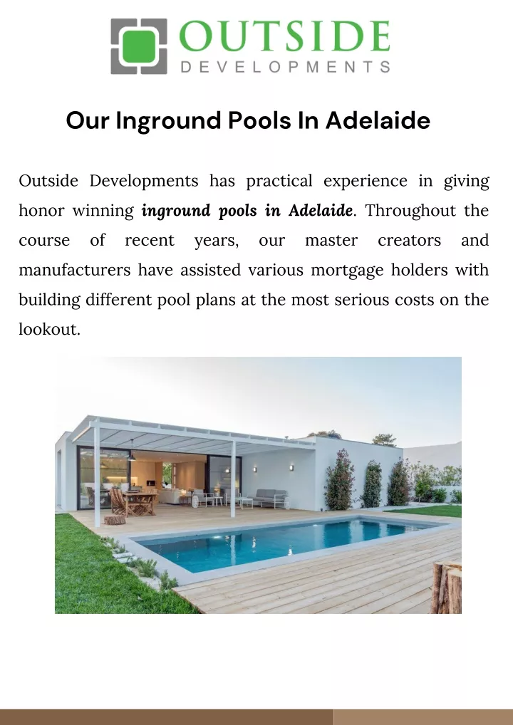 our inground pools in adelaide