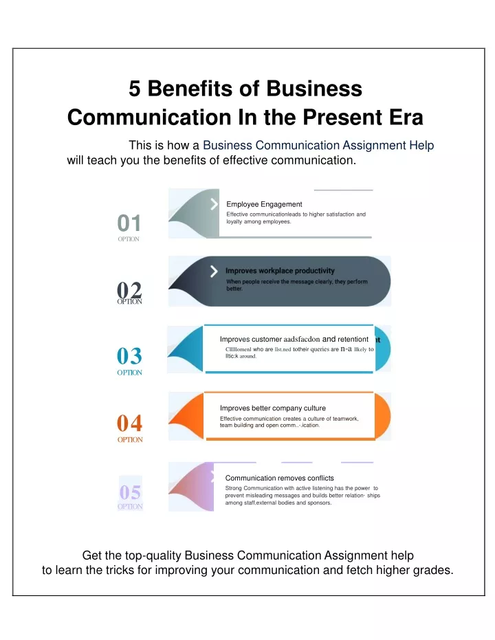 5 benefits of business communication