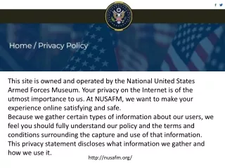 Nusafm Privacy Policy