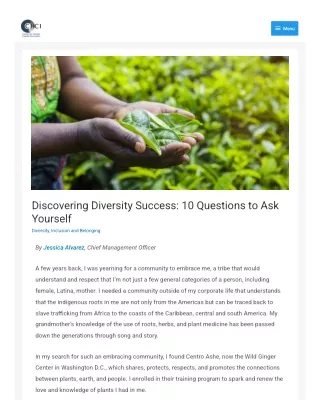 Discovering Diversity Success 10 Questions to Ask Yourself