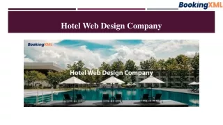 Hotel Web Design Company